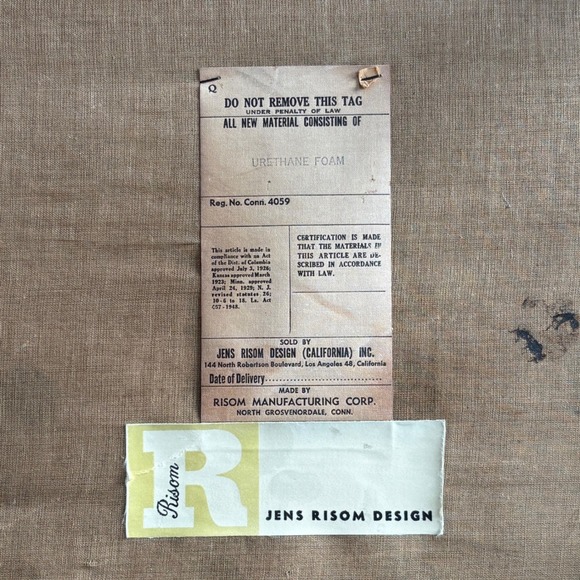 PAIR Jens Risom C140 Lounge Chairs | Original Mid Century Walnut MCM Playboy - Picture 10 of 16